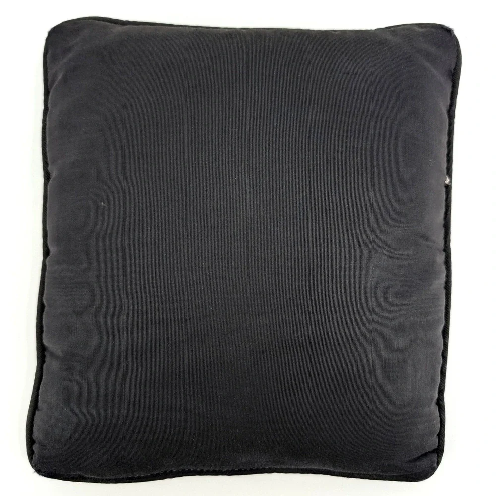 Vintage‎ Woven Tapestry Cat and Kittens Throw Pillow Black Beige Square Accent
